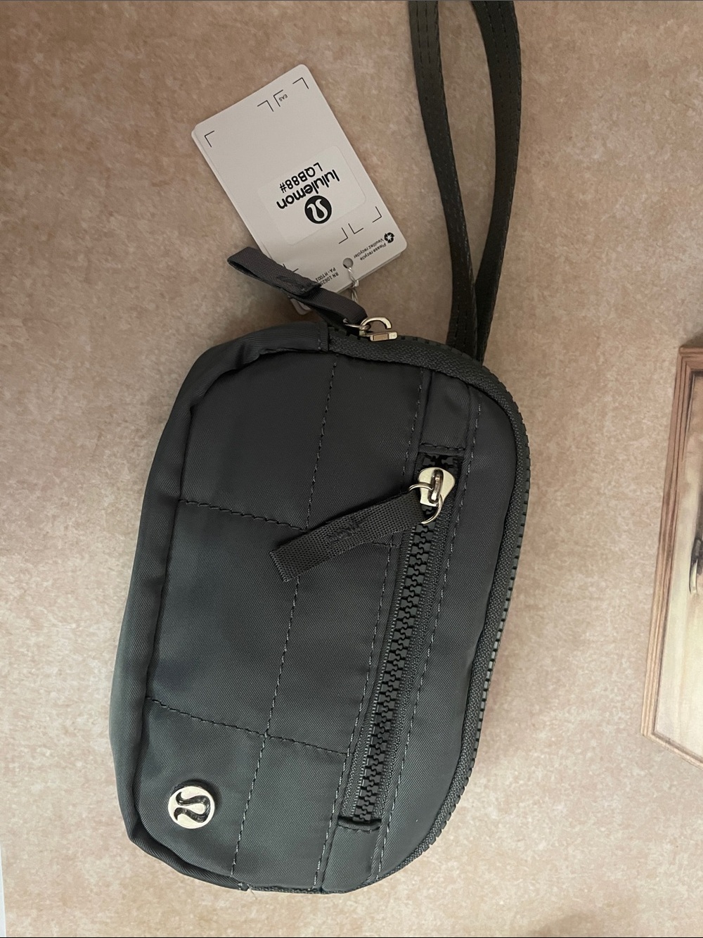 Black Quilted wristletBag